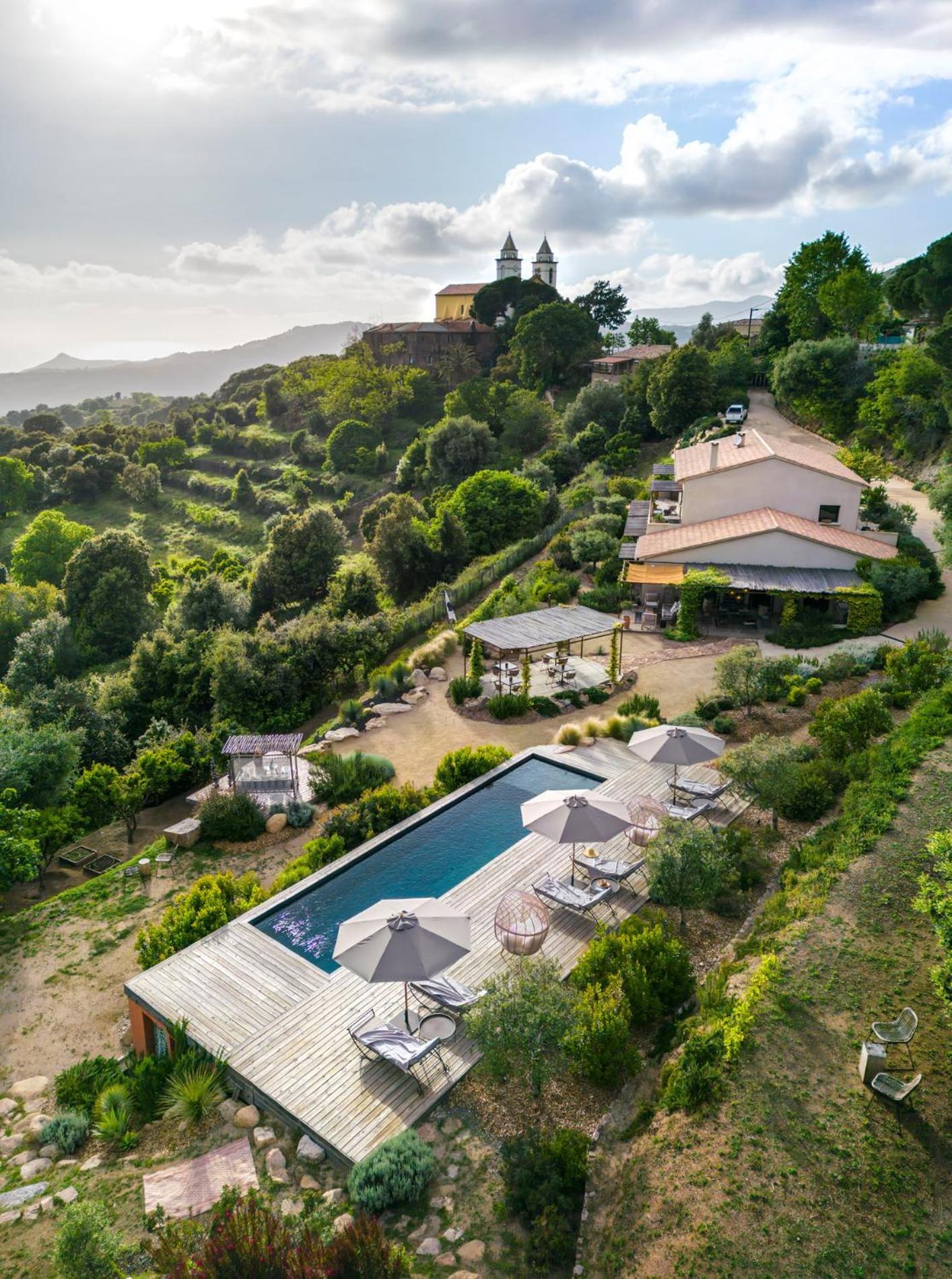 Terre De Maquis, Maison D'Hotes Vue Mer Corse Sari-D'orcino Luaran gambar